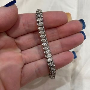 QVC Epiphany 925  8” Diamonique Tennis Bracelet